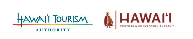 Hawaii Tourism Authority and Hawaii Visitors and Convention Bureau logos.